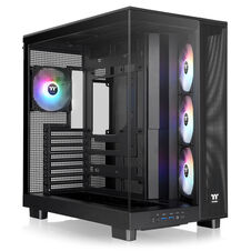 Thermaltake View 380 XL TG ARGB | Črno Ohišje | Dual-Chamber ATX | Kaljeno Steklo In ARGB | Midi-Tower Ohišje
