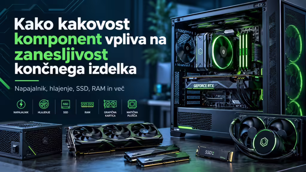 Kako kakovost komponent vpliva na zanesljivost končnega izdelka