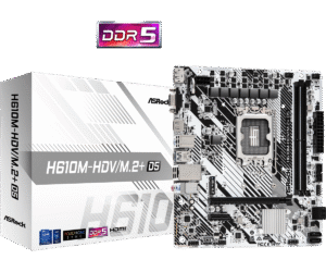 ASRock H610M-HDV/M.2 D5 Gen5 | Intel H610 | LGA1700 | DDR5 5600 | PCIe 5.0 | Micro ATX Matična Plošča
