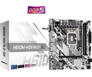 ASROCK H610M-HDV/M.2+ D5 | LGA 1700 | DDR5 | mATX | Matična Plošča