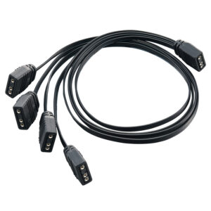 ARGB Kabel za računalniške LED-ice 30cm | ARGB Splitter oz. Podaljšek | 4-pin Razdelilec iz 1 na 4 ARGB LED Priključke za Računalnik