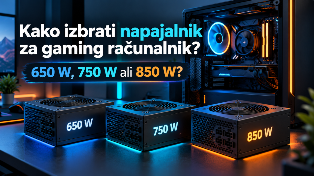 650 w, 750 w ali 850 w? Kako izbrati pravi napajalnik za gaming pc