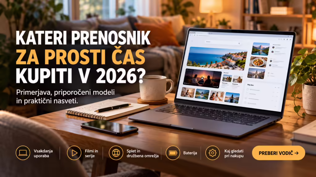 Kateri prenosnik za prosti čas kupiti 2026?