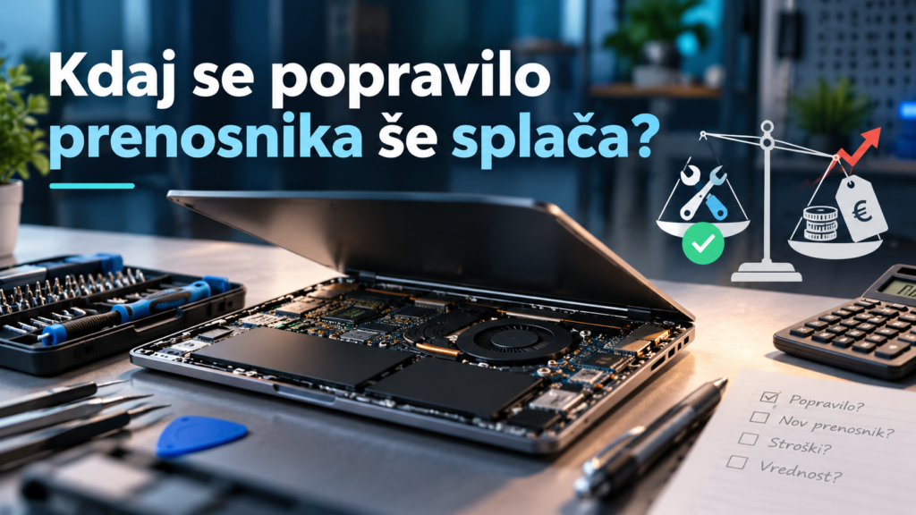 Kdaj se popravilo prenosnika splača