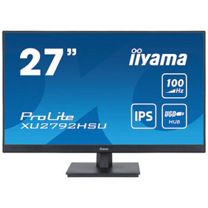 IIYAMA ProLite XU2792HSU-B6 | 27" | LED | IPS | 1920 x 1080 | @100Hz | 16:9 | 250 cd/m² | 1300:1 | 0.4ms | HDMI | DP | USB x 4 | 3.2v | Tilt | Monitor