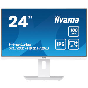 Iiyama ProLite XUB2492HSU-W6 | 60,5 cm (23,8") | 1920x1080 | 100Hz | IPS | HDMI DisplayPort 4xUSB3,2 | Pivot | Zvočniki | sRGB99% | Bela | Monitor