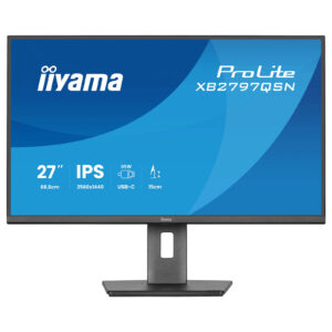 Iiyama ProLite XB2797QSN-B1 | 27″ QHD IPS | USB-C Dock 65 W In LAN | Ergonomski Poslovni Monitor