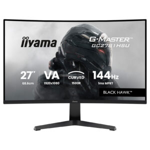 iiyama G-Master GC2781HSU-B1 | 27" FHD VA 1500R Ukrivljen Zaslon | 1ms 144Hz FreeSync | HDMI DisplayPort USB VESA Zvočniki | Gaming Monitor