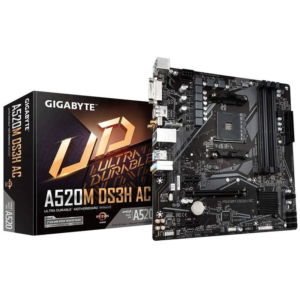 Gigabyte A520M DS3H AC | AM4 Micro-ATX | DDR4 | WiFi AC Bluetooth | Matična Plošča