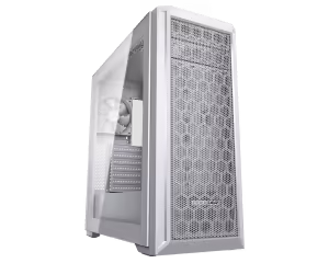 COUGAR MX330-G Pro White | ATX Mid Tower | Kaljeno Steklo | Mreža za Sprednjo Ploščo | Bela | Računalniško Ohišje