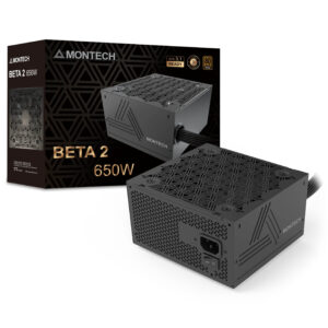 Montech BETA 2 | 550W 80 PLUS Bronze | ATX 3.1 | 120mm HDB Ventilator | DC-To-DC | Črn Napajalnik