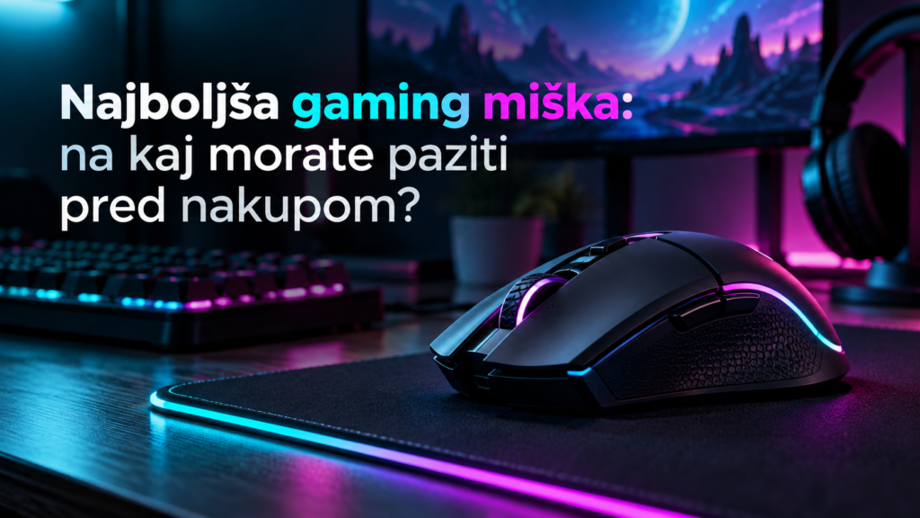 Najboljša gaming miška: kaj je res pomembno pri nakupu?