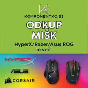 Odkup Gaming Mišk | Odkup Brezžičnih, Žičnih In RGB Gaming Mišk | Logitech, Razer, SteelSeries, Corsair In HyperX