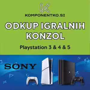 Odkup PlayStation Konzol | PlayStation 3 PS3 | PlayStation 4 PS4 | PlayStation 5 PS5 | Takojšen Odkup Igralnih Konzol
