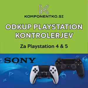 Odkup PlayStation Kontrolerjev | DualShock 4 PS4 | DualSense PS5 | Takojšen Odkup Gaming Opreme