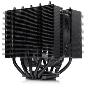 Noctua NH-D12L Chromax.Black | 145mm Dual-Tower 120mm PWM NF-A12x25r | AM5 LGA1851 6 Let Garancije | Procesorski Hladilnik