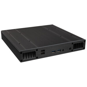Akasa Plato WS | Intel NUC 11 12 13 Pro | Pasivno Hlajenje | VESA | 2.5 SSD HDD | Črno | Ohišje Za Intel NUC