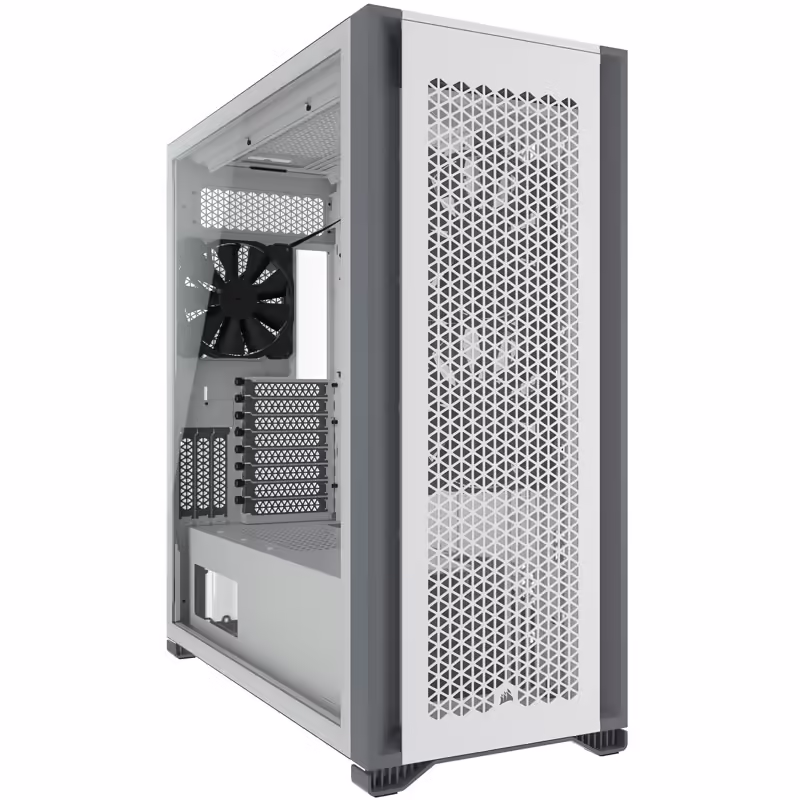 Corsair 7000d airflow | big-tower | kaljeno steklo | bela | računalniško ohišje 1 Corsair 7000d airflow big-tower, tempered glass – weiß
komponentko