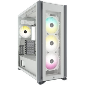Corsair iCUE 7000X | RGB Bela | Big-Tower | Kaljeno Steklo | Belo Računalniško Ohišje