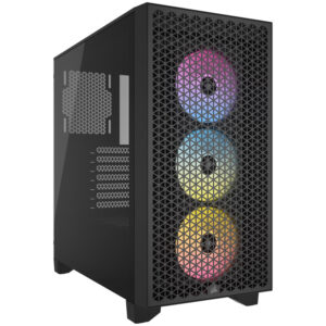 Corsair 3000D Airflow RGB | Midi-Tower | Kaljeno Steklo | Črna RGB | Računalniško Ohišje