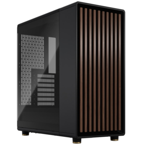 Fractal Design North | Charcoal Black | Kaljeno Steklo Dark Tint | Walnut Lesena Sprednja Stran | 2x 140mm Aspect PWM | ATX Midi-Tower Računalniško Ohišje