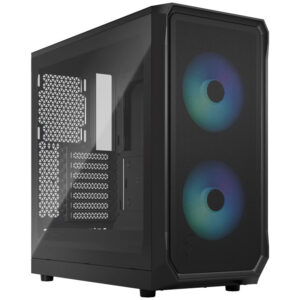 Fractal Design Focus 2 RGB | Black | TG Clear Tint | 2x 140 mm RGB Ventilatorja | ATX Ohišje