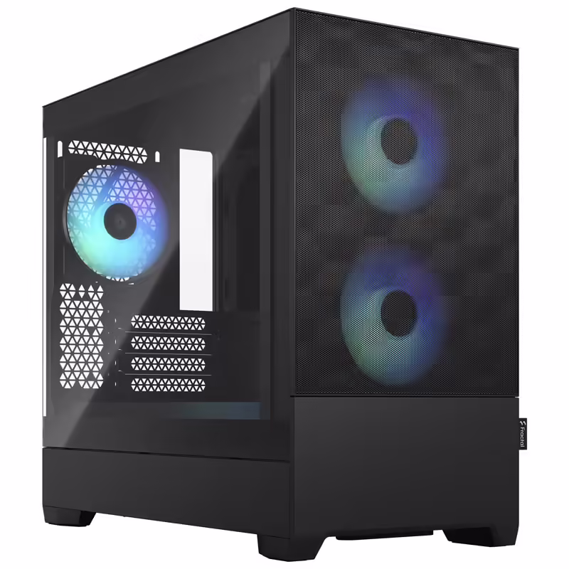 Fractal design pop mini air rgb clear tint | micro-atx | kaljeno steklo | rgb črna | računalniško ohišje 1 Fractal design pop mini air rgb clear tint micro-atx-gehäuse, tempered glass – schwarz komponentko