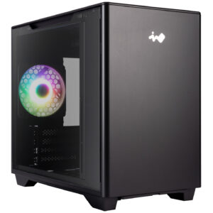 InWin A3 | Mini-Tower | Tempered Glass | Micro-ATX Mini-ITX | USB-C | Schwarz | PC Ohišje