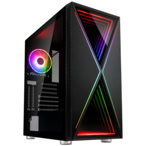 Kolink Void X ARGB | Infinity Mirror Sprednja Stranica | E-ATX In ATX Podpora | Kaljeno Steklo | Črno Računalniško Ohišje
