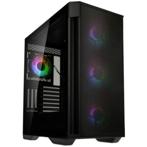 Kolink Observatory Z Mesh RGB | Mid Tower | Kaljeno Steklo | 4x ARGB Ventilatorji | E-ATX | Črno Ohišje