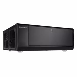 SilverStone SST-GD10B Grandia | Črno HTPC Desktop Ohišje | ATX Micro-ATX SSI-CEB | Zaklenljiva Sprednja Vrata | Namizno Računalniško Ohišje