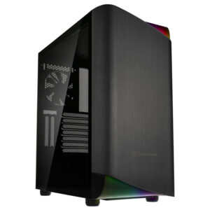 SilverStone Seta A1 | Kaljeno Steklo | USB-C | ARGB | Črno ATX Midi Tower Ohišje