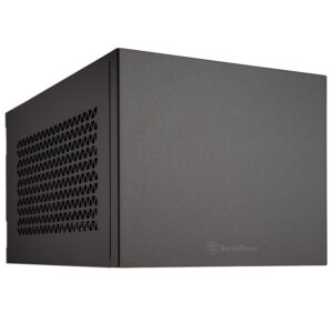 SilverStone SST-SG15B SUGO 15 | Mini-ITX In Mini-DTX | Aluminijasto Ohišje | 240 mm AIO | 330 mm GPU | USB-C | Črno Ohišje