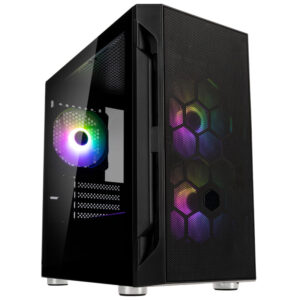 SilverStone Fara H1M PRO | Micro-ATX | ARGB | Kaljeno Steklo | Črno Ohišje