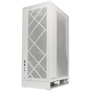 SilverStone Alta G1M | White | 90° Rotated Layout In Stack Effect Cooling | USB-C | Micro-ATX Ohišje