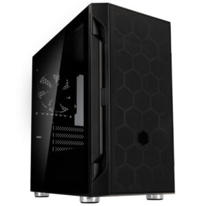 SilverStone Fara H1M | Tempered Glass | Micro-ATX | Mesh Front | Črno | Gaming Ohišje