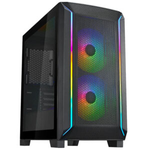 SilverStone FARA 312 | Micro-ATX | Tempered Glass | Mesh Front | USB 3.0 | Črno Ohišje