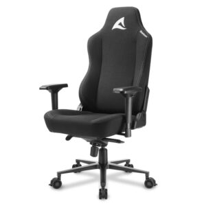 Sharkoon SKILLER SGS40 Fabric | Črna | 4D Nasloni Za Roke | Nagib 0–14° | Naslon 90–160° | Nosilnost 150 Kg | Gaming Stol