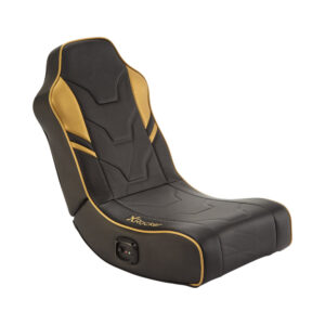 X Rocker Shadow 2.0 | Audio Floor Rocker | 2.0 Zvočnika | Zložljiv Dizajn | Črno-Zlat | Talni Gaming Stol