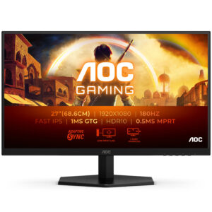 AOC Gaming 27G42E | (27") | 180Hz | IPS | FreeSync | 1ms | FHD | Gaming Monitor