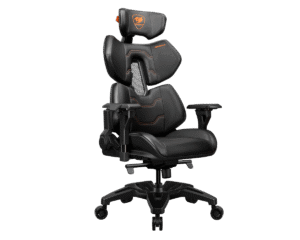 COUGAR Terminator | Črn | Hyper-Dura Umetno Usnje | 4D Nasloni Za Roke | Ergonomski Gaming Stol