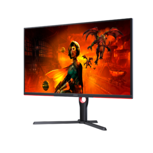AOC Gaming U32G3X/BK | 81,3cm (32") | 3840x2160 | 4K UHD | 144Hz | IPS | 1ms | 2xHDMI 2xDisplayPort | G-Sync Compatible | Črno-Rdeča | Gaming Monitor