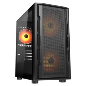 COUGAR | Uniface Mini Black | Mini Tower | Mesh Front Panel | Računalniško Ohišje