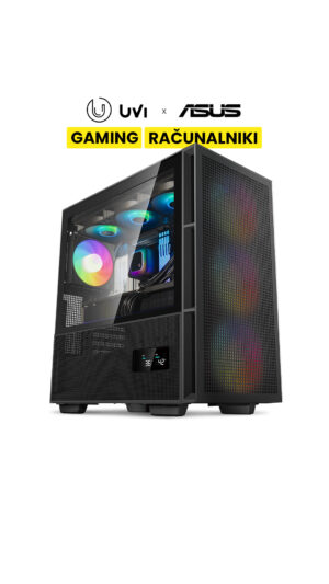 UVI OMEGA NV56TX Ryzen 5 9600X | RTX 5060 Ti 16GB | 1TB | 32GB | 850W | W11H | Črna | Zračno Hlajenje | Gaming Računalnik