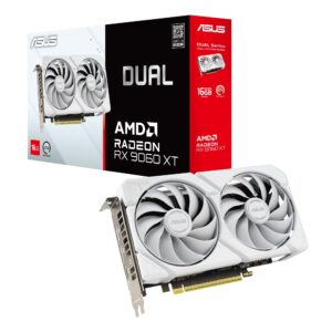 Asus RX 9060 XT 16GB DUAL | GDDR6 | Bela Grafična Kartica