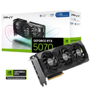 PNY RTX 5070 12GB VERTO OC Triple Fan | GDDR7 | 3 Fan | Grafična Kartica