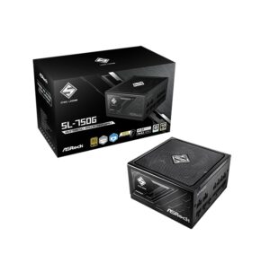ASRock Steel Legend SL-750G 750W | ATX | 80+ Gold | Črn Modularni Napajalnik