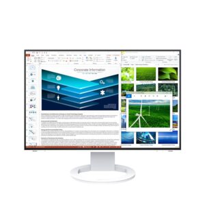 EIZO EV2485 FlexScan | 24.1" WUXGA IPS | USB-C 70W HDMI DP USB | 16:10 White Monitor