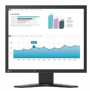 EIZO FlexScan S1934H-GY | 19 Palčni 5:4 IPS Monitor | 1280 x 1024 | DisplayPort DVI VGA | Ergonomsko Stojalo | Sivi Poslovni Monitor