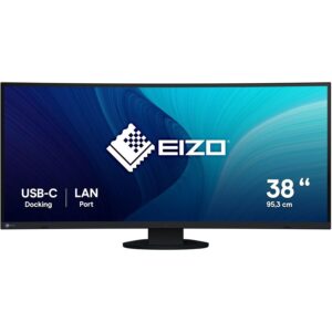 EIZO FlexScan EV3895-BK | 37,5" Curved Ultrawide IPS | 3840 x 1600 | USB-C 85W | 2x HDMI | DisplayPort | RJ-45 | Profesionalni Monitor